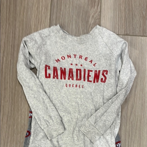 Petit Lem Gray and Red Kids Pajamas - Picture 4 of 5